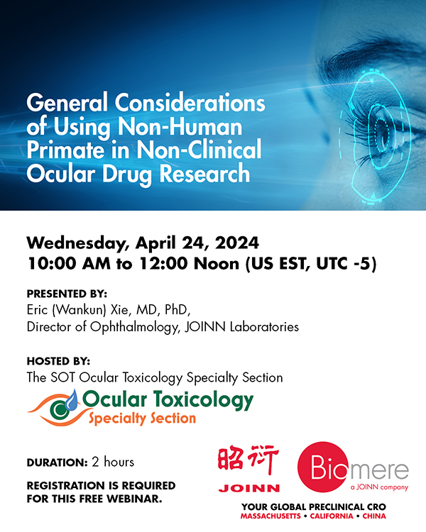 General Considerations of Using Non-Human Primate in Non-Clinical Ocular Drug Research